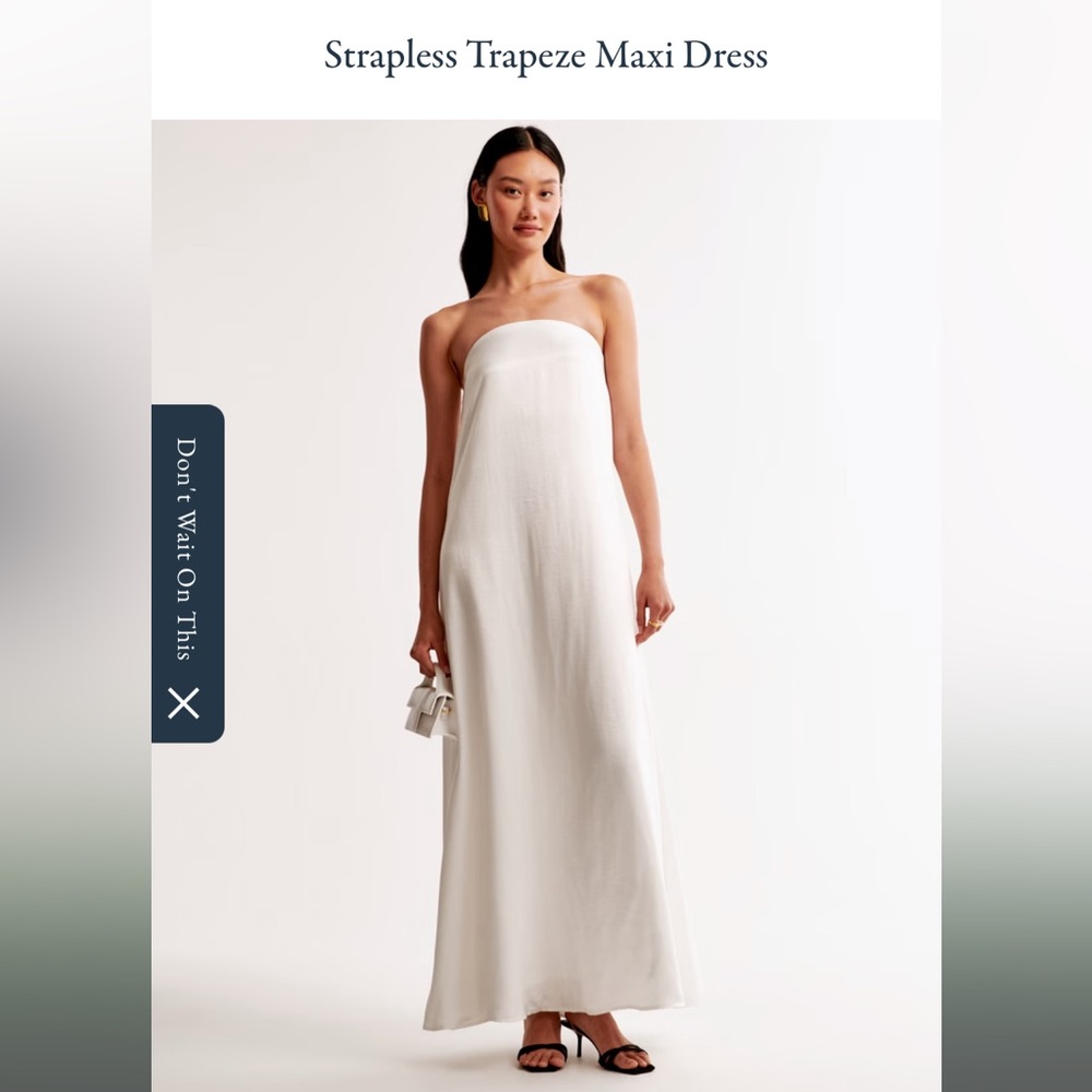 White Formal Dress A&F